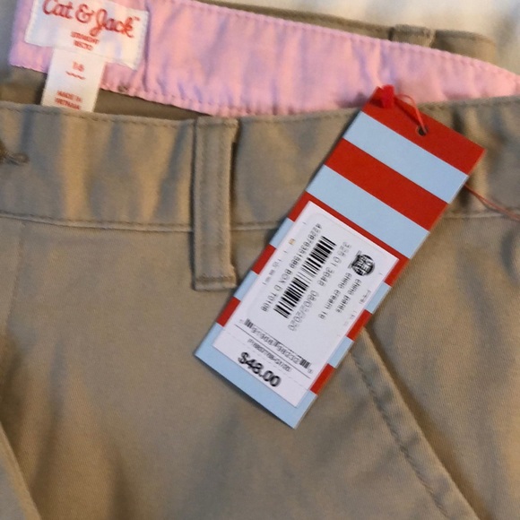 Girls size 16 khaki pants NWT - Picture 2 of 2